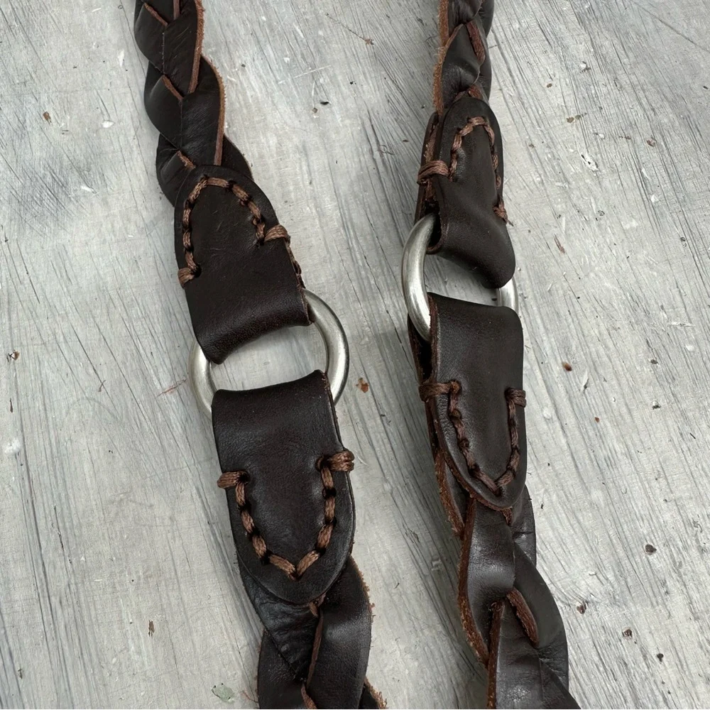 Braided Leather Belt 40”- 45”
